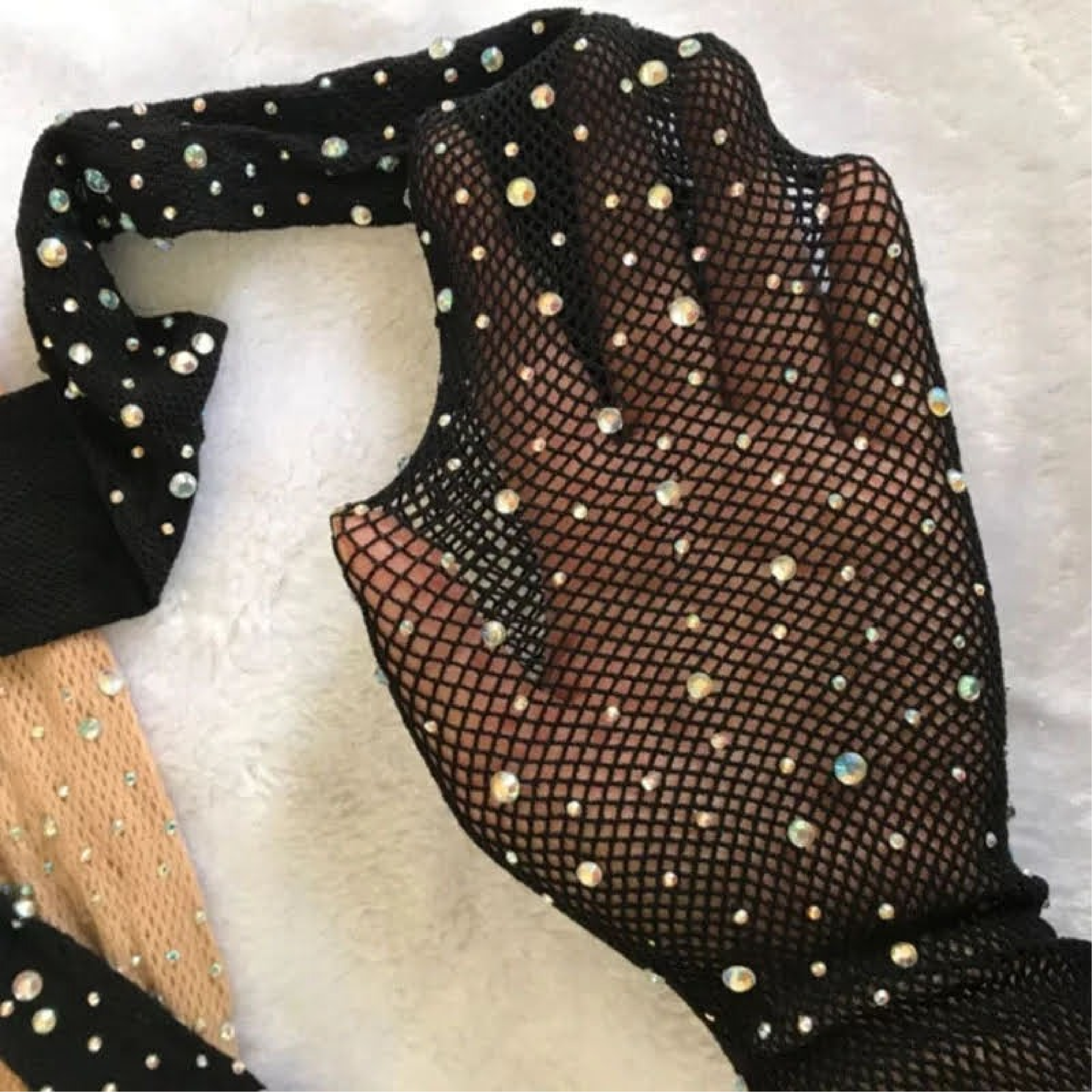 Panties Diseño de Red con Brillantes