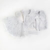 Conjunto de Ballet Tutú Blanco de Doble Capa con Destellos