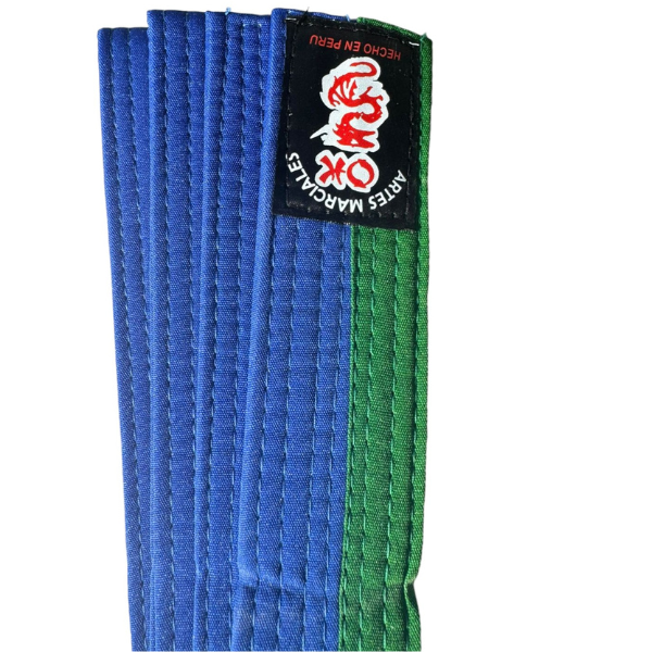 Cinturón Profesional Doble Dolor Azul -Verde - Imagen 2