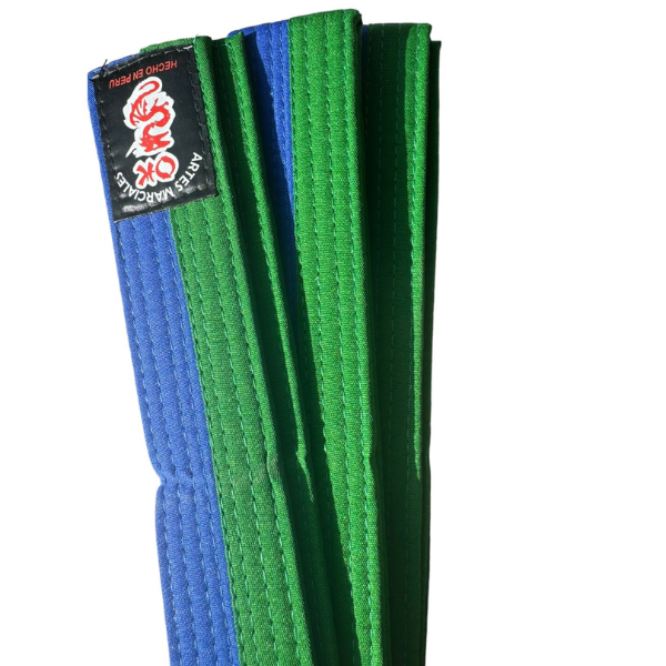 Cinturón Profesional Doble Dolor Azul -Verde - Imagen 3