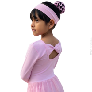 Conjunto Rosa Vestido de Algodón de Lazo
