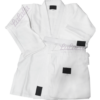 Traje de Judo, Jiujitsu Blanco - Tela grano de arroz