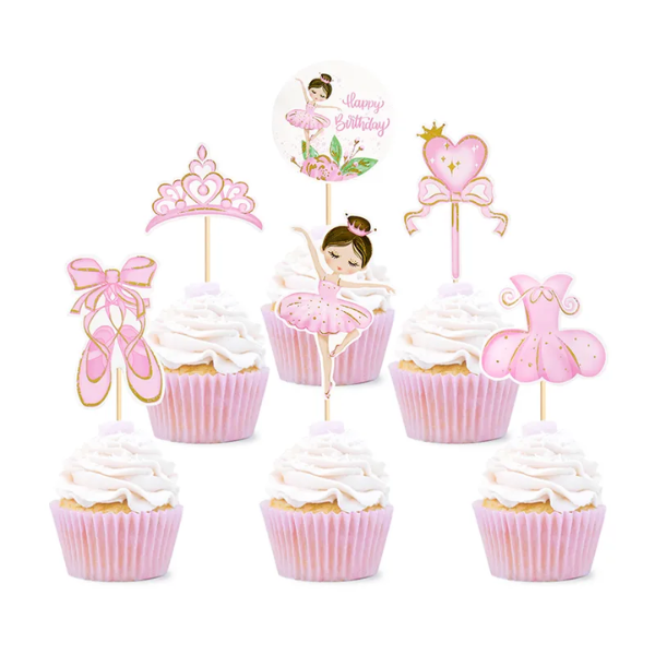 Adornos para Pastel de Cumpleaños - Bailarina de Ballet - Imagen 2