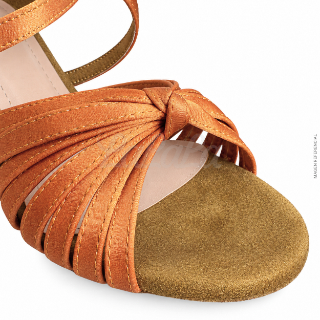 Modelo NATASHA — Zapatos de Baile Latino (Taco Dorado) - Imagen 2